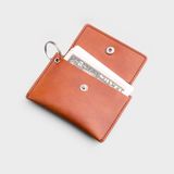  Ví Trita (Thời trang nam nắp gập - Ví móc khóa da liberal RMK1BD) màu bò đậm 