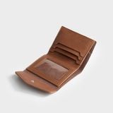  Ví Trita (Thời trang nữ nắp gập viền thoi - Ví da RV88B) màu bò 