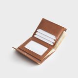  Ví Trita (Thời trang nữ nắp gập viền thoi - Ví da RV88B) màu bò 