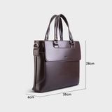  Cặp công sở Trita (Thời trang nam hiện đại đựng vừa laptop 13 inch - Cặp da TCA22N) màu nâu 