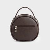  Túi Trita (Thời trang nữ form tròn viền chỉ - Túi đeo chéo da RHN164N) màu nâu 