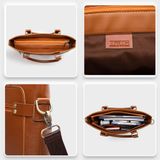 Cặp công sở Trita (Thời trang nam đa năng - Cặp da TCA12B) màu bò 