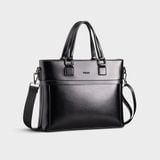  Cặp công sở Trita (Thời trang nam đựng vừa laptop 13 inch - Cặp da TCA25D) màu đen 