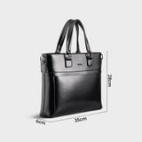  Cặp công sở Trita (Thời trang nam đựng vừa laptop 13 inch - Cặp da TCA25D) màu đen 