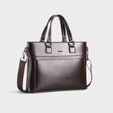  Cặp công sở Trita (Thời trang nam đựng vừa laptop 13 inch - Cặp da TCA25N) màu nâu 