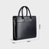  Cặp công sở Trita (Thời trang nam đựng vừa laptop 13.3 inch - Cặp da TCA21D) màu đen 