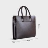  Cặp công sở Trita (Thời trang nam đựng vừa laptop 13.3 inch - Cặp da TCA21N) màu nâu 