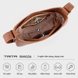 Túi Trita (Thời trang nữ dáng bán nguyệt size 24 - Túi đeo vai da RHN156N) màu nâu 