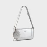  Túi Yuumy (Thời trang nữ size 22 phối ví mini - Túi đeo chéo da Glossy YN346BC) màu bạc 