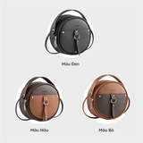  Túi đeo chéo nữ Trita (Dáng tròn thanh lịch RHN65D) màu đen 