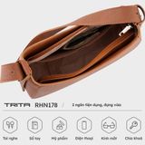  Túi Trita (Thời trang nữ kiểu dáng hình thang sang trọng - Túi đeo vai da RHN178D) màu đen 