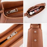  Túi Trita (Thời trang nữ kiểu dáng hình thang sang trọng - Túi đeo vai da RHN178N) màu nâu 