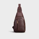  Balo Trita (Thời trang nam đi chơi - Balo đeo chéo da RBAC01N) màu nâu 