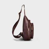  Balo Trita (Thời trang nam đi chơi - Balo đeo chéo da RBAC01N) màu nâu 