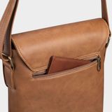  Túi Trita (Thời trang nam nắp gập - Túi đeo chéo da RTN4D) màu đen 