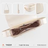  Túi đeo chéo nữ YUUMY YN319 (Màu Đen ngọc trai) 