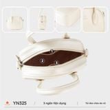  Túi đeo chéo nữ Yuumy YN325 (Màu Trắng) 