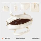  Túi đeo chéo nữ Yuumy YN325 (Màu Bạc) 