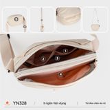  Túi đeo chéo nữ Yuumy YN328 (Màu Đen) 