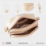  Túi đeo chéo nữ Yuumy YN330 (Màu Kem) 