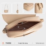  Túi đeo chéo nữ Yuumy YN332 (Màu Kem) 