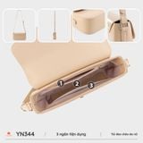  Túi đeo chéo nữ YUUMY YN344 (Màu Kem) 