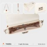  Túi đeo chéo nữ Yuumy YN351 (Màu Trắng) 