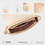 Túi đeo vai nữ Yuumy YN353 (Màu Đen) 