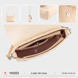  Túi đeo vai nữ Yuumy YN353 (Màu Kem) 