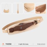  Túi đeo vai nữ Yuumy YN358 (Màu Đen) 