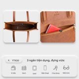  Túi Yuumy ( Thời trang nữ công sở - Túi xách da YTX20D2 ) màu đen luxdeli 