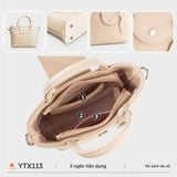 Túi xách nữ Yumy YTX113 (Màu Kem) 