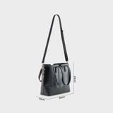  Túi Yuumy (Thời trang nữ hiện đại cỡ trung  - Túi xách da Verein YTX53) màu đen 