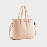  Túi Yuumy (Thời trang nữ hiện đại cỡ trung  - Túi xách da Verein YTX53) màu Kem 