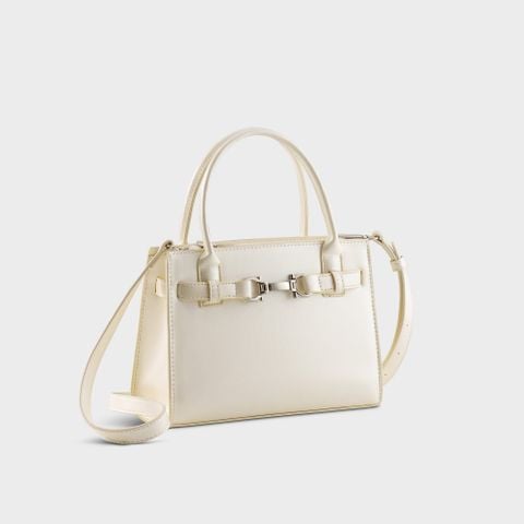  Túi Yuumy (Thời trang nữ dạo phố sang trọng - Túi xách da Glossy YTX87) màu trắng ngọc trai 