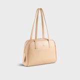  Túi Yuumy (Thời trang nữ dáng vòm bo cong - Túi xách da Seasand YTX76K) màu kem 