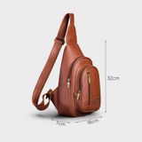  Balo Trita (Thời trang nam đi chơi - Balo đeo chéo da RBAC01BD) màu bò đậm 