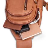  Balo Trita (Thời trang nam đi chơi - Balo đeo chéo da RBAC01BN) màu bò nhạt 