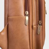  Balo Trita (Thời trang nam đi chơi - Balo đeo chéo da RBAC01X) màu Xanh đen 