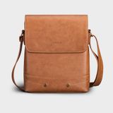  Túi Trita (Thời trang nam nắp gập - Túi đeo chéo da RTN4BN) màu bò nhạt 