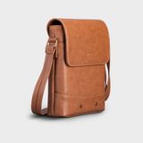  Túi Trita (Thời trang nam nắp gập - Túi đeo chéo da RTN4BN) màu bò nhạt 