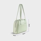  Túi Yuumy (Thời trang nữ dáng vòm bo cong - Túi xách da Seasand YTX76XN) màu xanh ngọc 