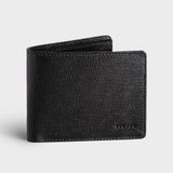  Ví nam da bò Trita (Thời trang nam dáng ngang - Ví da RVN07D) màu đen 
