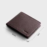  Ví nam da bò Trita (Thời trang nam dáng ngang - Ví da RVN07N) màu nâu 