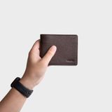  Ví nam da bò Trita (Thời trang nam dáng ngang - Ví da RVN07N) màu nâu 