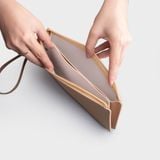  Ví Yuumy ( Thời trang nữ kèm dây đeo - Ví da Seasand YV68K ) màu kem 