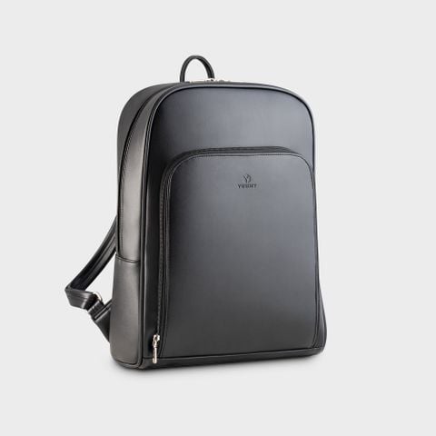 Balo Yuumy (Thời trang nữ da mềm basic cỡ lớn - Balo da Seasand YBA112D) màu đen