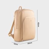  Balo Yuumy (Thời trang nữ da mềm basic cỡ lớn - Balo da Seasand YBA112K) màu kem 