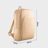  Balo Yuumy (Thời trang nữ da mềm basic cỡ lớn - Balo da Seasand YBA112K) màu kem 