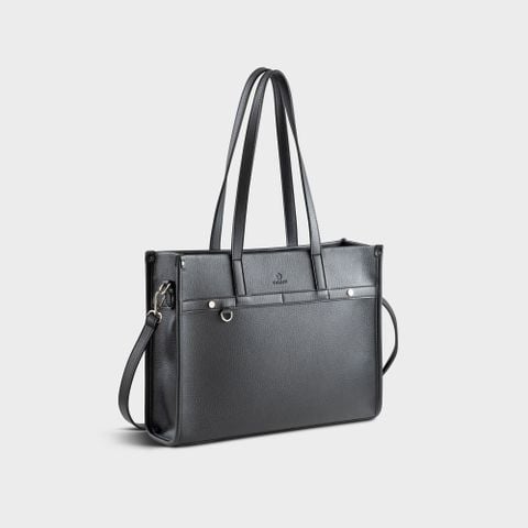 Túi Yuumy (Thời trang nữ thanh lịch cỡ lớn - Túi xách da Bergen YTX83D) màu đen